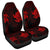 Hawaiian Two Turtle Polynesian Car Seat Covers Red AH Universal Fit Black - Polynesian Pride