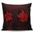 Hawaiian Two Turtle Polynesian Pillow Covers Red AH Pillow Covers Black - Polynesian Pride