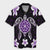 Hawaiian Violet Turtle Plumeria Hawaiian Shirt AH Unisex Black - Polynesian Pride