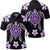 Hawaiian Violet Turtle Plumeria Polo Shirt Unisex Black - Polynesian Pride