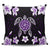 Hawaiian Violet Turtle Plumeria Pillow Covers AH Pillow Covers Black - Polynesian Pride