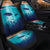 Hawaiian Whale And Turtle In Sunset Polynesian Car Seat Covers - AH - Polynesian Pride