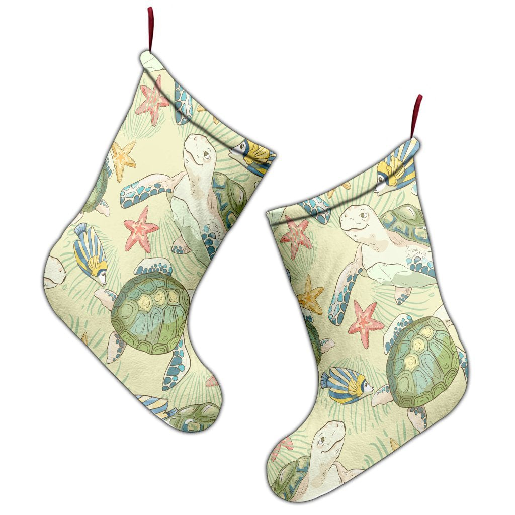 Hawaiian World Animals In Sea Christmas Stocking - AH - Polynesian Pride