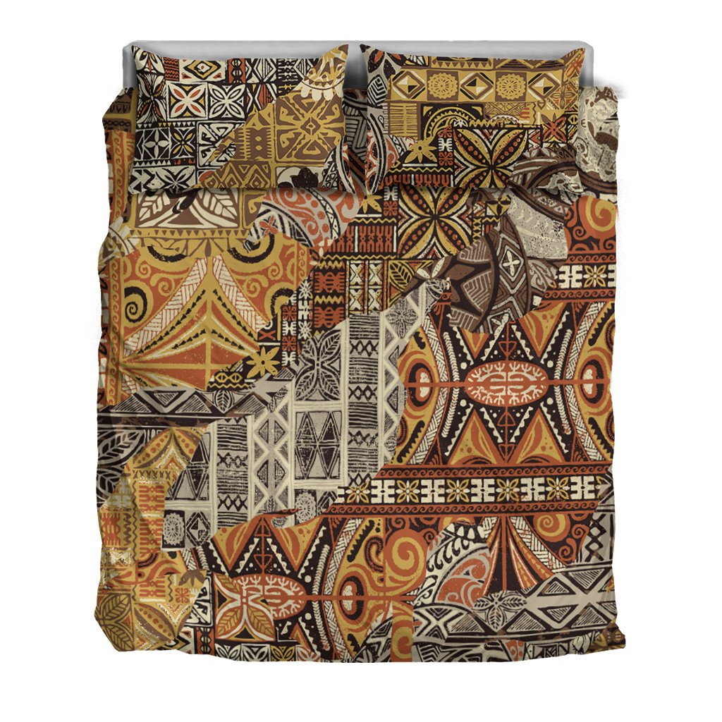 Polynesian Bedding Set - Tribal Fabric Patchwork Special Style - Polynesian Pride