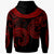 Hawaii Custom Hoodie Unique Serrated Texture Red - Polynesian Pride