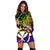 Hawaii Women Hoodie Dress - Rainbow Polynesian Pattern - Polynesian Pride