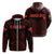 Hawaiian Kanaka Map Polynesian Hoodie Zip Red Brad Style Unisex Red - Polynesian Pride