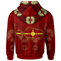 Rotuma Hoodie Hevala Rotuma Tefui Flowers - Polynesian Pride