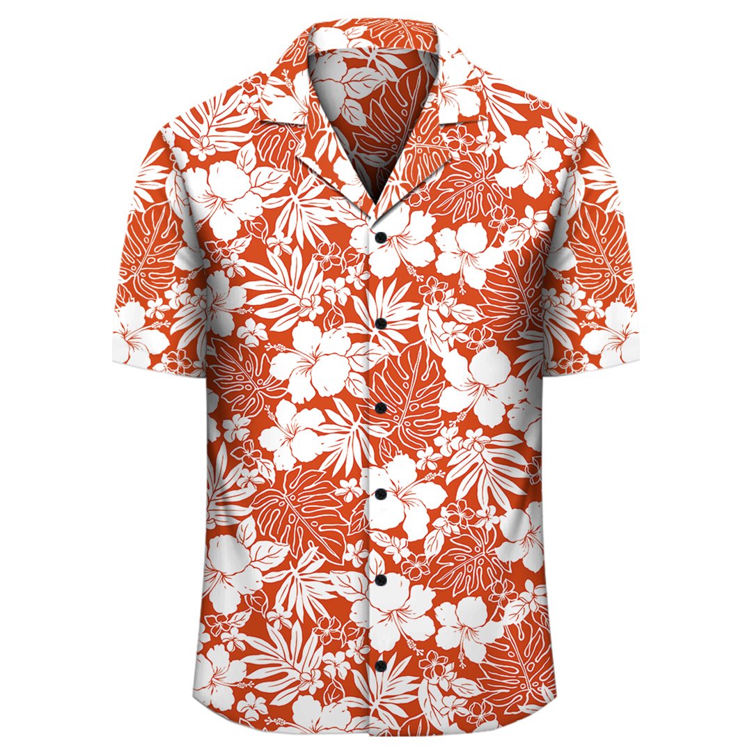 Hibiscus Flower Pattern Hawaiian Shirt - Polynesian Pride