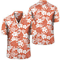Hibiscus Flower Pattern Hawaiian Shirt Unisex Black - Polynesian Pride