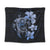 Hibiscus Plumeria Mix Polynesian Turtle Tapestry Blue - AH Wall Tapestry Black - Polynesian Pride