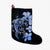 Hibiscus Plumeria Mix Polynesian Turtle Christmas Stocking Blue - AH Christmas Stocking 26 X 42 cm Black - Polynesian Pride