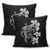 Hibiscus Plumeria Mix Polynesian Turtle Pillow Covers Gray - AH - Polynesian Pride