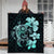 Hibiscus Plumeria Mix Polynesian Turtle Premium Quilts Turquoise - AH - Polynesian Pride