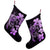 Hibiscus Plumeria Mix Polynesian Turtle Christmas Stocking Violet - AH - Polynesian Pride