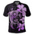 Hibiscus Plumeria Mix Polynesian Turtle Polo Shirt Violet - Polynesian Pride