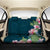Hibiscus Turtle Dance Back Seat Cover AH One Size Black Back Car Seat Covers - Polynesian Pride