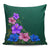 Hibiscus More Colorful Pillow Covers One Size Zippered Pillow Case 18"x18"(Twin Sides) Black - Polynesian Pride