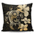 Hibiscus Plumeria Mix Polynesian Gold Turtle Pillow Covers One Size Zippered Pillow Case 18"x18"(Twin Sides) Gold - Polynesian Pride