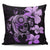 Hibiscus Plumeria Mix Polynesian Violet Turtle Pillow Covers One Size Zippered Pillow Case 18"x18"(Twin Sides) Violet - Polynesian Pride