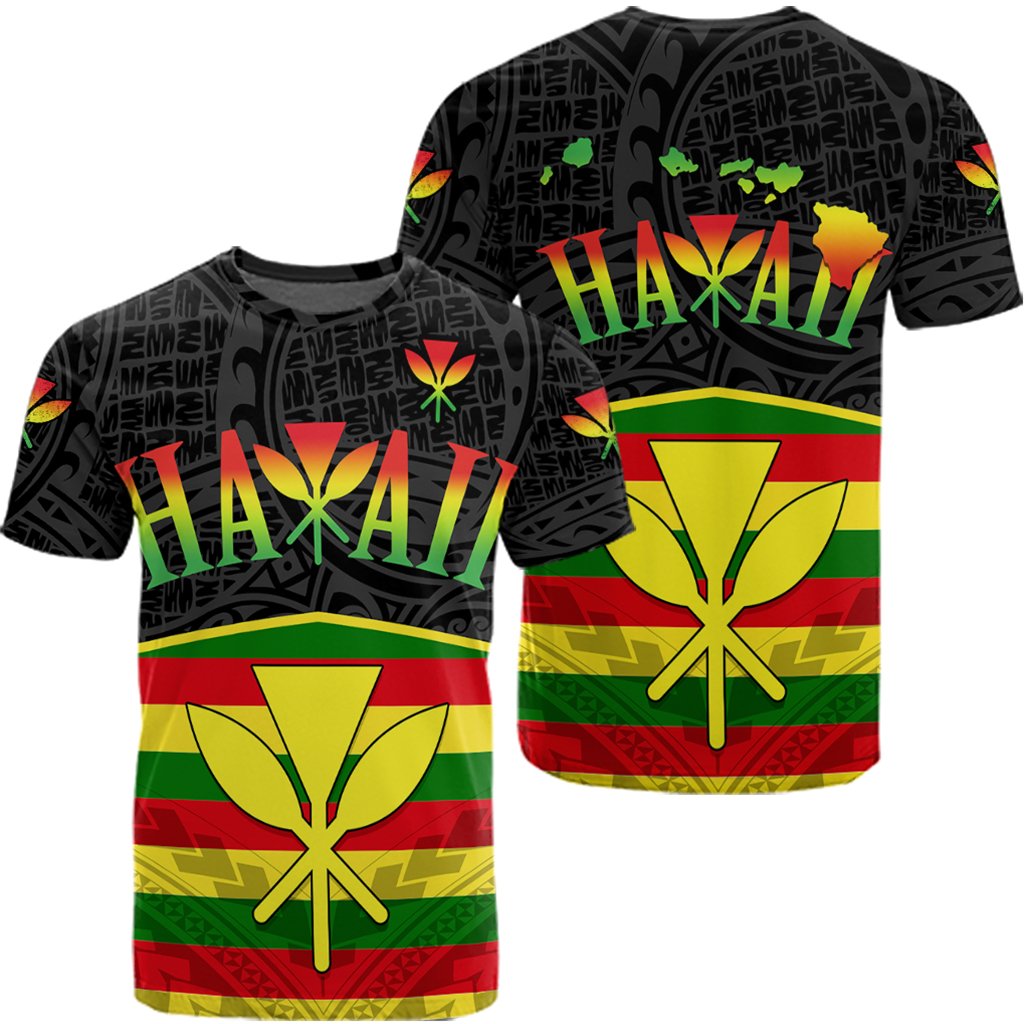 Kanaka Maoli Polynesian T Shirt 3CL AH Unisex Black - Polynesian Pride