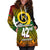 Vanuatu Independence Day 42nd Anniversary Hoodie Dress LT6 Red - Polynesian Pride