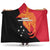 Papua New Guinea Hooded Blanket Independence Day Flag Style LT16 Hooded Blanket Black - Polynesian Pride