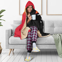 Papua New Guinea Hooded Blanket Independence Day Flag Style LT16 - Polynesian Pride