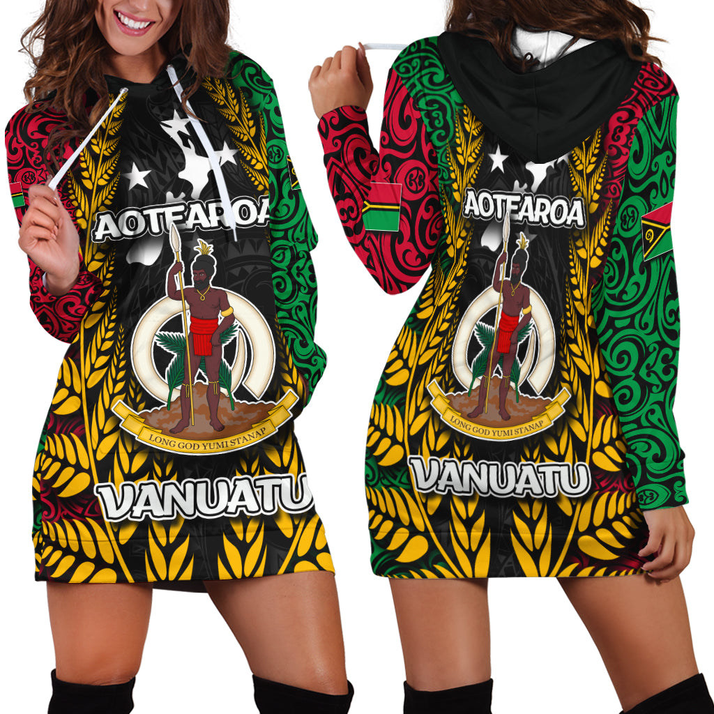 Vanuatu Hoodie Dress Mix Aotearoa LT6 - Polynesian Pride