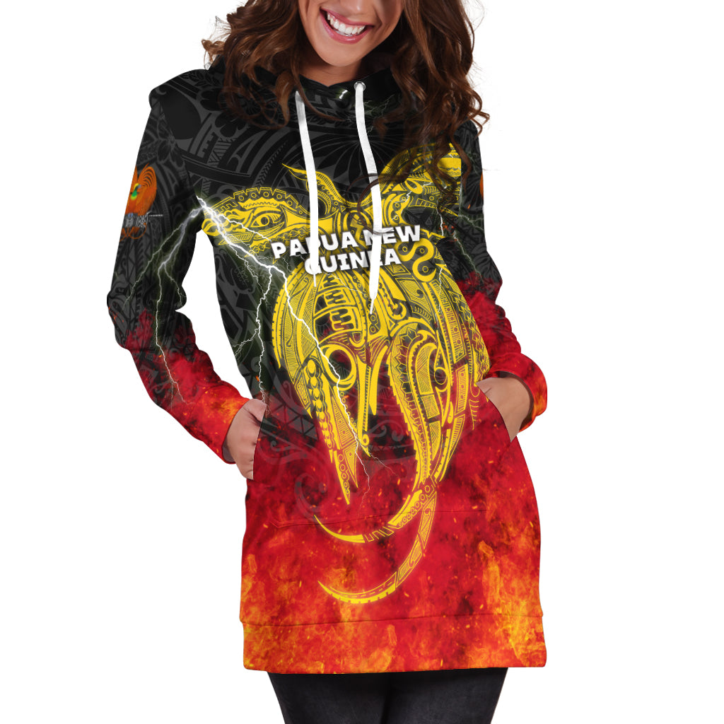 Papua New Guinea Women Hoodie Dress Independence Day Special Style LT16 - Polynesian Pride