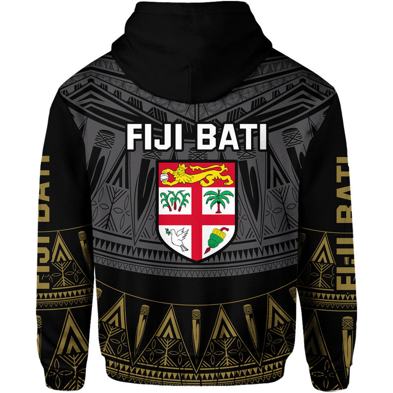 Fiji Rugby Bati Hoodie Fijian Coat of Arms Tapa Pattern LT9 - Polynesian Pride