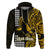 Custom Hawaii Nanakuli High School Hoodie Tribal Kakau LT9 Zip Hoodie Yellow - Polynesian Pride