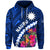 Custom Nauru Independence Day Hoodie Polynesian Tropical LT9 Zip Hoodie Blue - Polynesian Pride