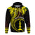 New Caledonia Custom Hoodie Kanaky Mix Plumeria LT7 Black - Polynesian Pride