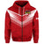 PolynesianPride Tonga Rugby Tongan Kupesi Ngatu Design Hoodie LT9 Zip Hoodie Red - Polynesian Pride