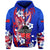 Custom Special Samoa FAST Party Hoodie Tribal Samoan Hibiscus Design LT9 Zip Hoodie Blue - Polynesian Pride