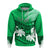 Custom Fiji Day Hoodie Flying Fijians Masi Kesa Style Green LT7 Green - Polynesian Pride