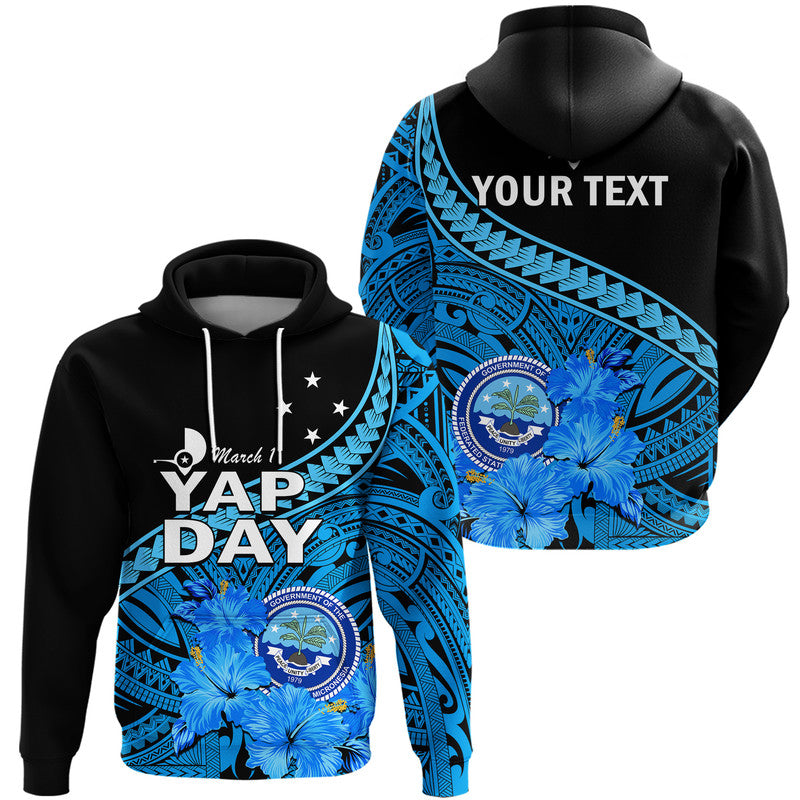 Custom Yap State Day Hoodie Yap Flag and FSM Seal LT9 - Polynesian Pride