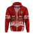 Custom Tonga Rugby Hoodie Mate Maa Tonga Warriors LT7 Zip Hoodie Red - Polynesian Pride