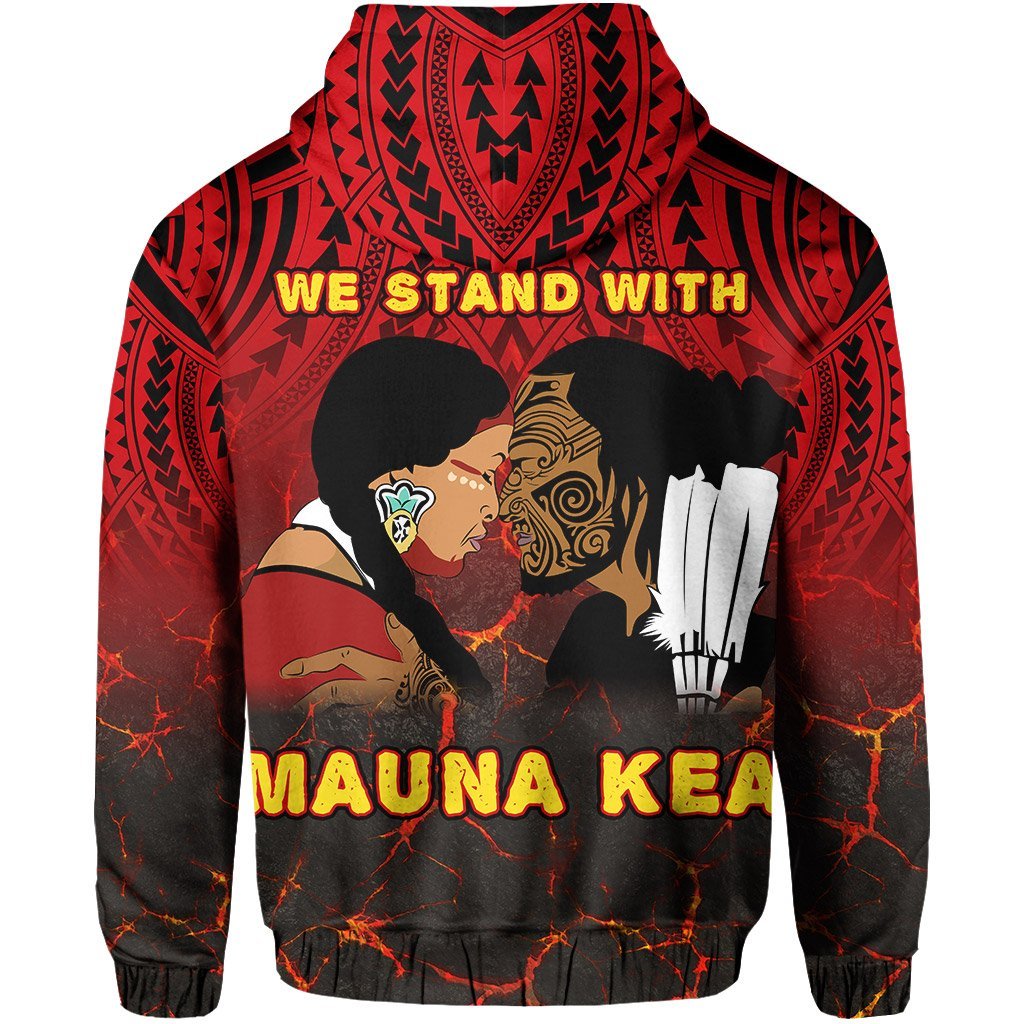 Polynesian Protect We Stand With Mauna Kea Hawaii Zip Hoodie - Polynesian Pride