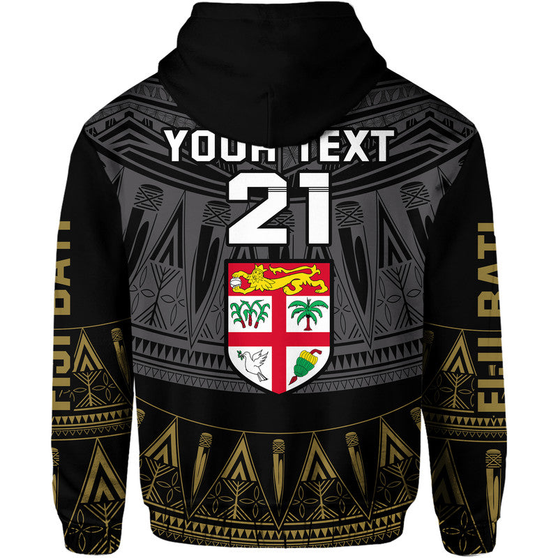 (Custom Personalised) Fiji Rugby Bati Zip Up And Pullover Hoodie Fijian Coat Of Arms Tapa Pattern LT9 - Polynesian Pride
