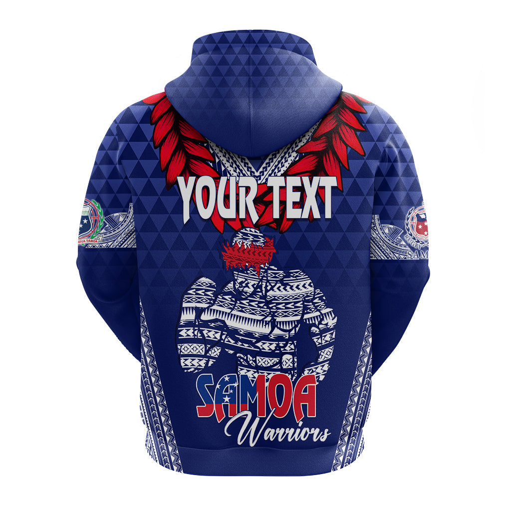 Custom Toa Samoa Hoodie Ulafala Style Samoa Warriors LT7 - Polynesian Pride