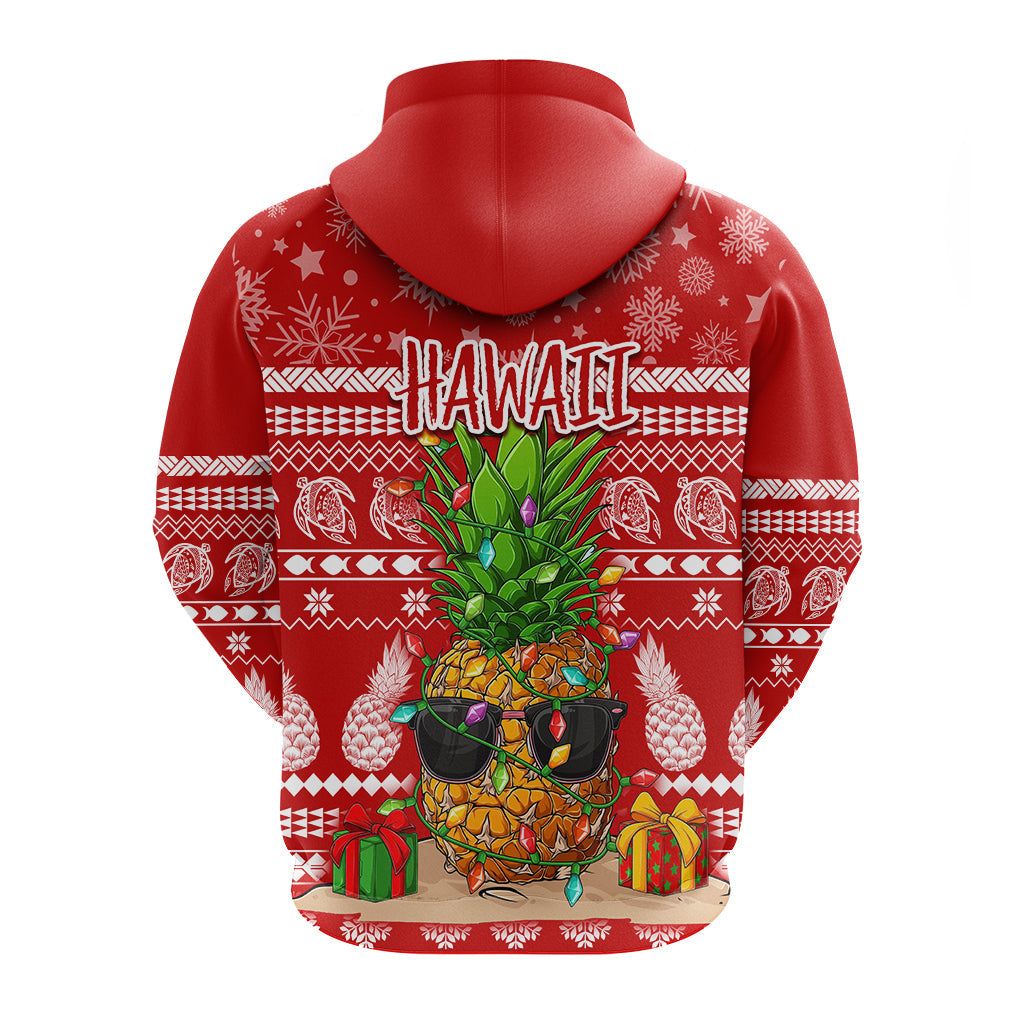 Hawaii Christmas Hoodie Mele Kalikimaka Pineapple LT7 - Polynesian Pride