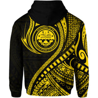 Federated States of Micronesia Independence Day Hoodie Gold Polynesian Wave Style LT9 - Polynesian Pride