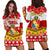 (Custom Personalised) Tonga Christmas Kilisimasi Fiefia Coat Of Arms Hoodie Dress LT9 Red - Polynesian Pride