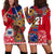 (Custom Personalised) Australia Aboriginal and Samoa Polynesian Hoodie Dress Boomerang LT9 Red - Polynesian Pride