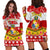 Tonga Christmas Kilisimasi Fiefia Coat Of Arms Hoodie Dress LT9 Red - Polynesian Pride