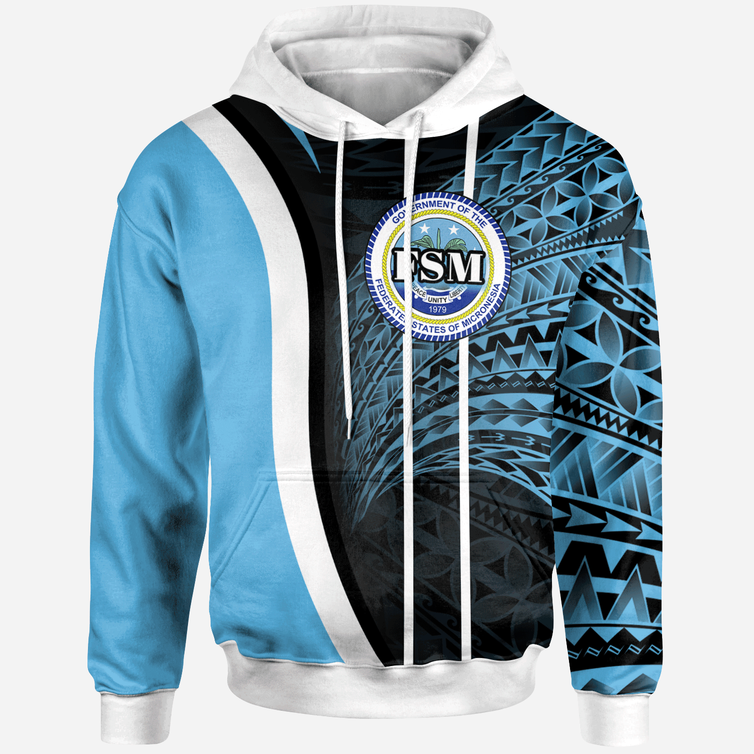 Federated States of Micronesia Hoodie Special Unisex Blue - Polynesian Pride