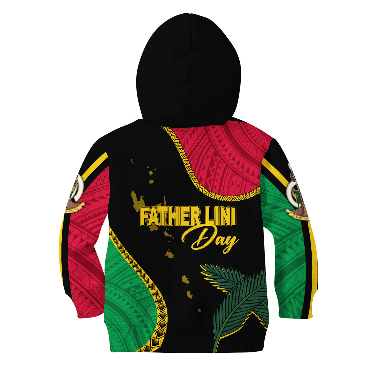 Vanuatu Father Lini Day Hoodie KID Simple Style LT7 - Polynesian Pride