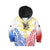 Philippines Personalised Hoodie KID Filipino Sun with Eagle LT7 Zip Hoodie White - Polynesian Pride